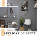 2 pcs 2 Styles Black Cat Theme Wooden Display Shelf Gothic Animal Floating - Image 7