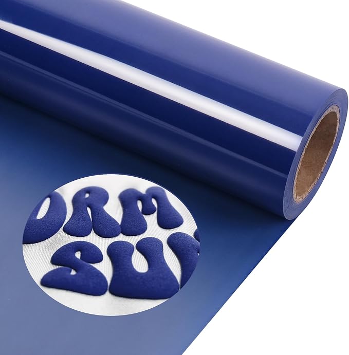 TORC Blue Puff HTV, 3D Puff Heat Transfer Vinyl by TORC