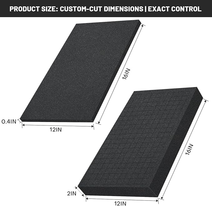 Dual-Thickness Case Foam Insert Kit 4PCS - Image 2