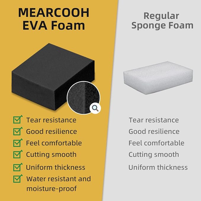20mm Thick Black Eva Foam Cosplay Sheets roll, 13.9" x 39" Premium eva Craft - Image 6