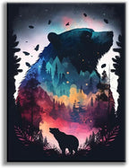 Offito Bear Diamond Art Kits for Adults, Forest Polar Bear Diamond Painting by Offito