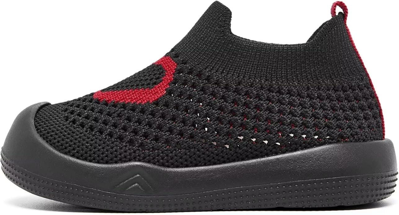 Eashi Baby Boy Girl Non-Skid Indoor Infant Walking Shoes Breathable Warm Elastic Sock Shoes with Memory Sole Protect Toes Outdoor Sneakers