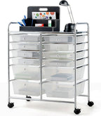 BECOMFORT 12-Drawer Rolling Cart by BECOMFORT