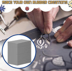 MotiMind 36 Pcs Gray Linoleum Block Rubber Stamp Carving Blocks Soft Linocut - Image 6