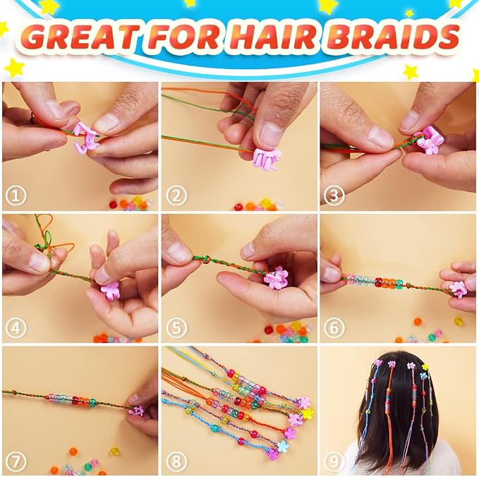 Iooleem Glitter Pony Beads, Beads - Image 3