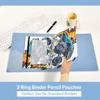 Truck Fire Pencil Pouch for 3 Ring Binder, 2 Pack Waterproof Pencil Bags Clear - Image 4