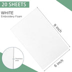 Innconee 20 Pcs 3mm Embroidery Foam EVA Foam Sheets - Image 2