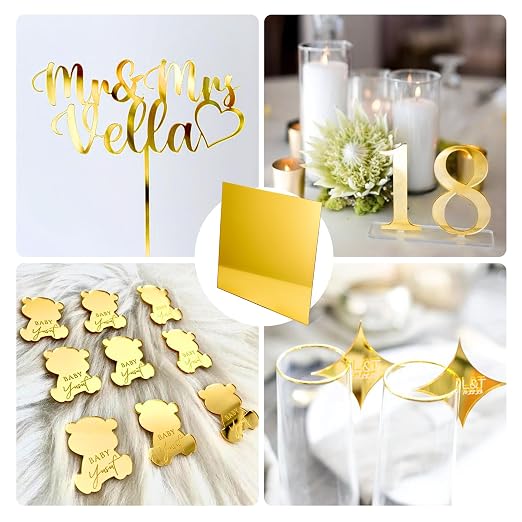 5pack Mirror Acrylic Sheets, Rigid Tinted Mirror Acrylic - Image 6