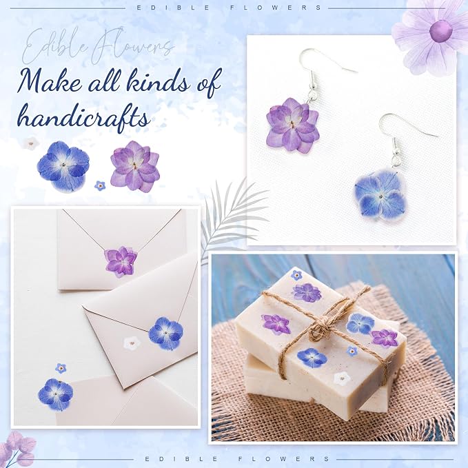 96 Pcs Natural Dried Pressed Edible Flowers - Image 5