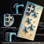 for Samsung Galaxy S23 Ultra Case, Sea Turtle Beach Pattern Glossy 2 in 1 - Image 4
