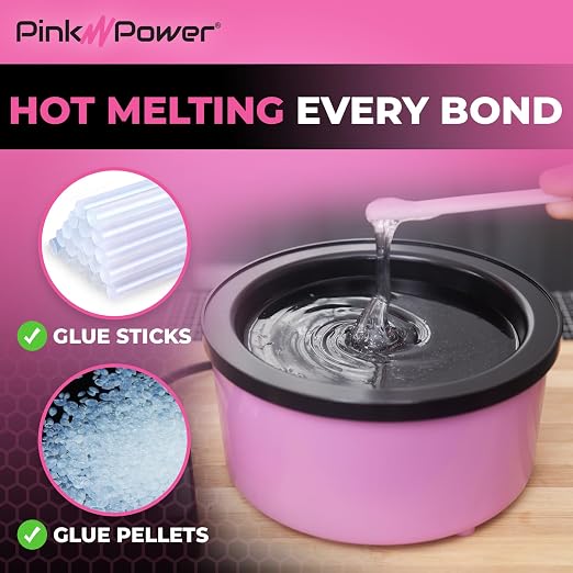 Pink Power Electric Hot Glue Pot - Image 4