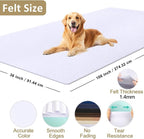 XSEINO Soft Felt Fabric, Large Single Piece, 36x108 Inch, 1.4mm Thick Neon - Image 2