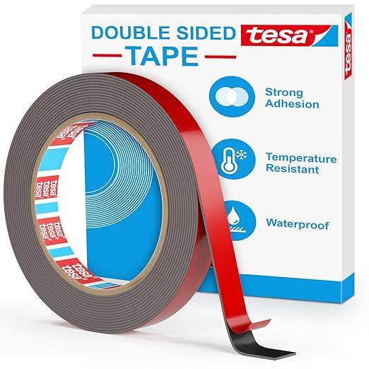 EMITEVER 0.59IN x 15.4FT Double Sided Tape Heavy Duty, Tesa Acrylic Foam | by EMITEVER
