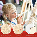 COCHIE 10 Pieces Large Christmas Unfinished Wood Crafts to Paint - Image 3