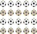 20PCS Sports Charms Enamel Basketball Baseball Pendant Charms by ANGLESJELL