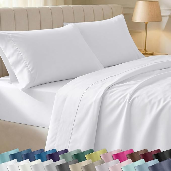 California Design Den Soft 100% Cotton Full Sheet Set, 400 Thread Count Good by CaliforniaDesignDen
