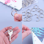 AKONEGE 0.75 Inch Loose Leaf Binder Rings, Small Office Book Rings, Nickel - Image 6