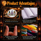 VIGEGU Gnome Cross Stitch Kits for Adults Beginners, Halloween Stamped Cross - Image 4