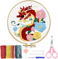 TINDTOP Embroidery Kit for Beginners Adult, Dragon Embroidery Kit for Beginners by TINDTOP