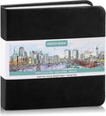 Prudiut Pocket Sketchbook 5 x 5 in, 80 Sheets, elastic closure and ribbon by Prudiut