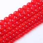 120PCS 6mm Garnet Red Glass Crystal Beads - Image 2
