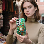 for Samsung Galaxy S26 Ultra Case, Frog Stained Glass Pattern Glossy 2 in 1 - Image 5