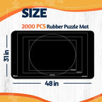 Pohxev Jigsaw Puzzle Mat Roll Up, Portable Saver Pad 48” x 31” Up to 2000 Pieces - Image 5