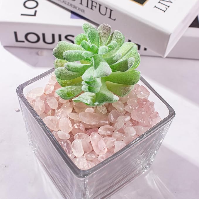 0.88 Lb Rose Quartz Crushed Stones Crystal Chips Bulk, Natural Gemstones - Image 6