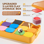 Jar Melo Air Dry Clay for Kids 12 Colors Modeling Clay Kit - Image 4