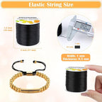 Black Elastic Stretchy String, Paxcoo Stretch Bead Cord - Image 2