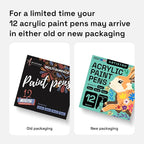 ARTISTRO 12 Regular Paint Pens for Glass Marking, Rock Painting, Scrapbooking - Image 2