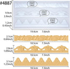 Art Molds for Polyclay Air Dry Clay Plaster Epoxy Resin Fondant Cake Decor 3 - Image 2