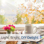 rabbitgoo Window Privacy Film Rainbow Film Decorative Window Sticker, 3D Static - Image 8