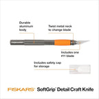 Fiskars 6" Detail Craft Knife for Precision Cutting & Detail Work, Arts & - Image 2