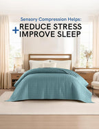 YnM Cooling Weighted Blanket for Adults, 12lbs Heavy Bed Throw for One Person - Image 3