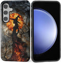 Case for Samsung Galaxy S24 Plus Case, Halloween Witch Moon Stained Glass by Kapadiy