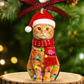 Orange Tabby Cat Ornament by DEARMOMENT