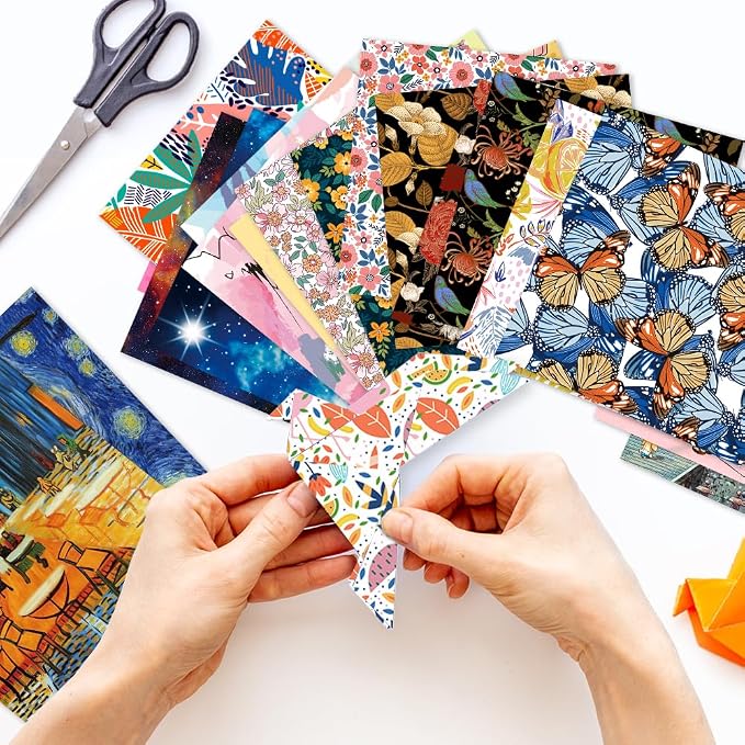 12 Different Packs Full Collection Origami Paper Kit 6 Inch Square Double Sided - Image 7