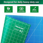 WORKLION 18'' x 24'' Large Self Healing PVC Cutting Mat, Double Sided, Gridded - Image 2