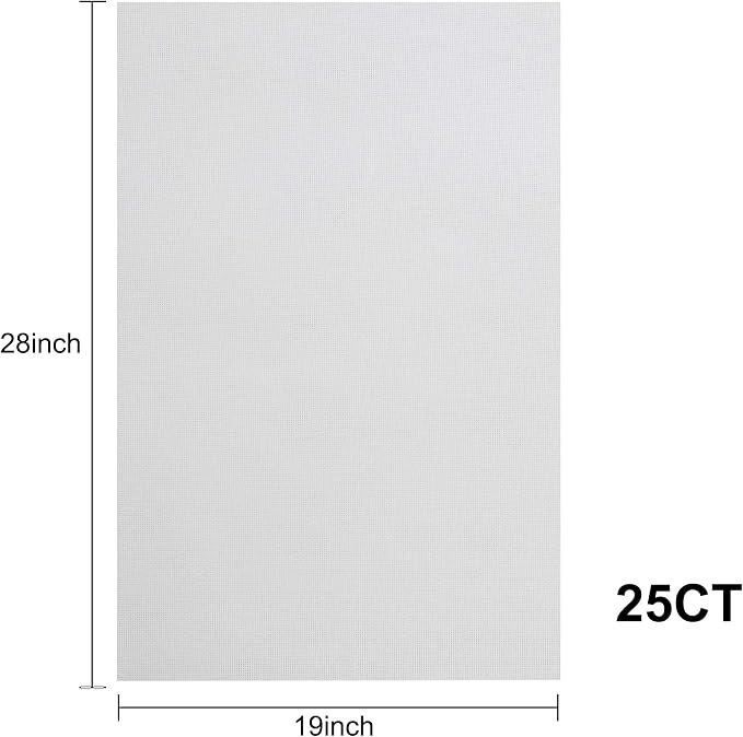 Aida Cloth 25 Count Cross Stitch Fabric, 19×28inch | Ultra Fine Ensures Precise - Image 2