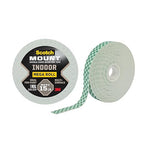 Scotch-Mount Indoor Double-Sided Mounting White Tape Mega Roll, 3/4 in x 350 in by Unknown