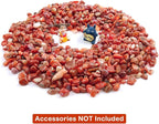 WAYBER Decorative Stones, 2 Lbs/920g Natural Red Agate Pebbles Irregular - Image 2