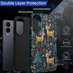 Case for Samsung Galaxy S25 Edge Case, Cute Christmas Reindeer Design Hybrid - Image 6