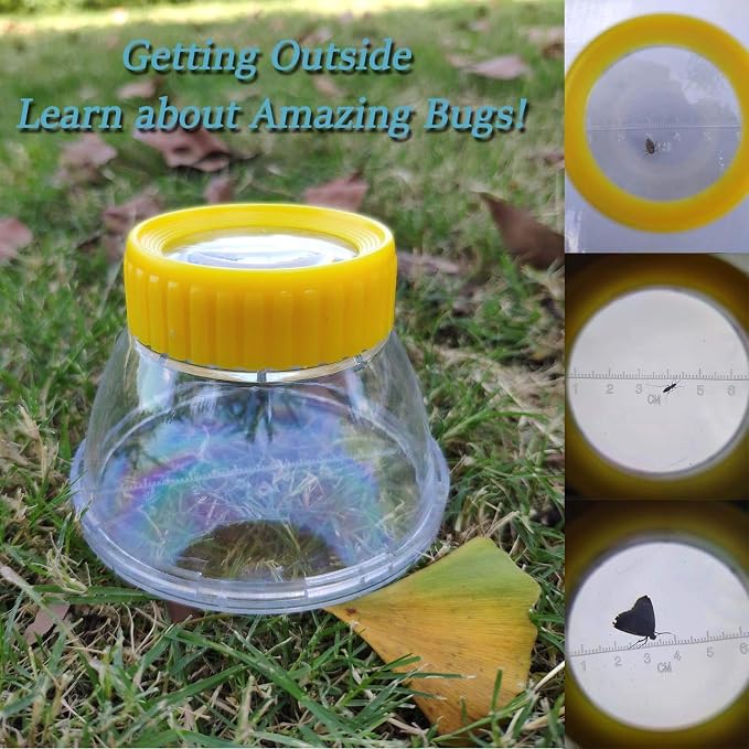 Bug Viewer for Kids 5X Magnifying Insect Observation Kit Built-in 7cm Ruler - Image 4