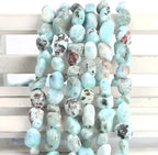 HAAMIIQII Natural Larimar Pebble Stone 5-8mm Small Irregular Freeform Tumbled - Image 4