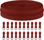 Sawoake #5 Nylon Coil Zippers by The Yard Bulk 10 Yards by Zipper