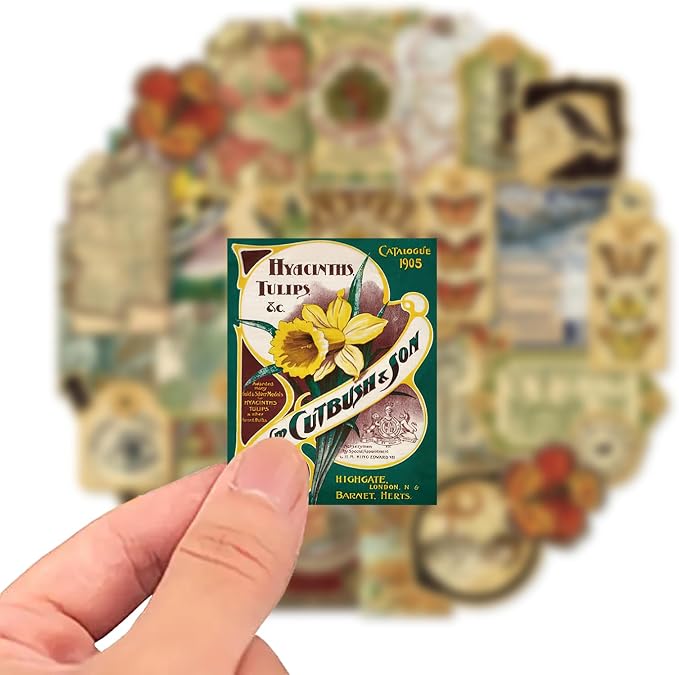 PRSTINCOL 116Pcs Vintage Stickers - Image 4