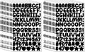 1800 Pieces 20 Sheets Small Letter Number Stickers, 1/2inch Self-Adhesive Vinyl by Unknown