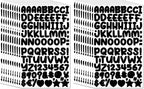 1800 Pieces 20 Sheets Small Letter Number Stickers, 1/2inch Self-Adhesive Vinyl by Unknown