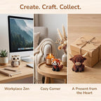 VEEBASY Tiny 3D Beaded Animal DIY Kit, Easy DIY Beading Embroidery Kit - Image 6